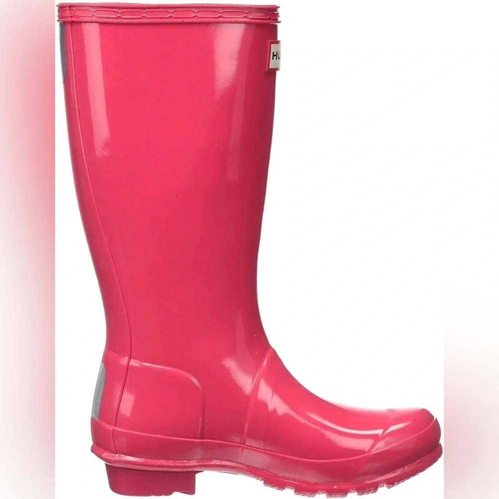 Hunter The Original Kids Gloss Wellington Rain Boot Pink Youth Kids